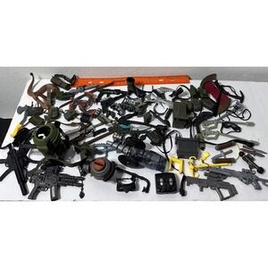 GIJoe 12" Action Figure Weapons & Accessories LOT Of 85 Replacement Parts Pieces